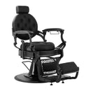 ACTIVESHOP Barberstuhl Gabbiano Niccolo Schwarz mit schwarzem Sockel