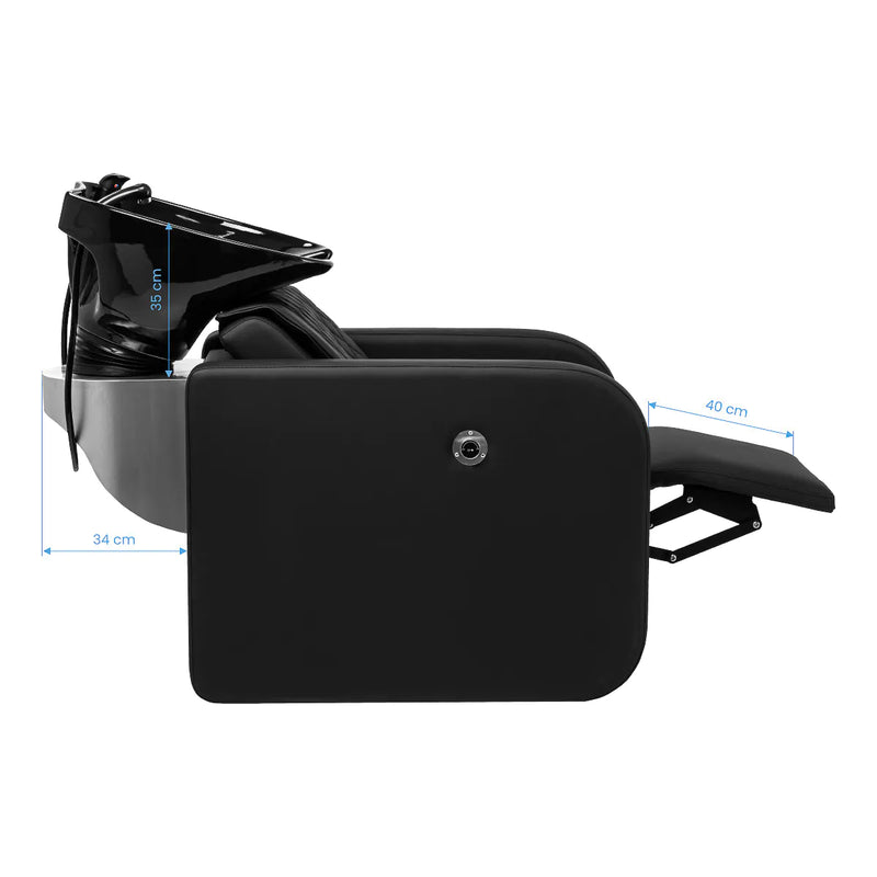 ACTIVESHOP Gabbiano Friseurwaschbecke Sylvia schwarz