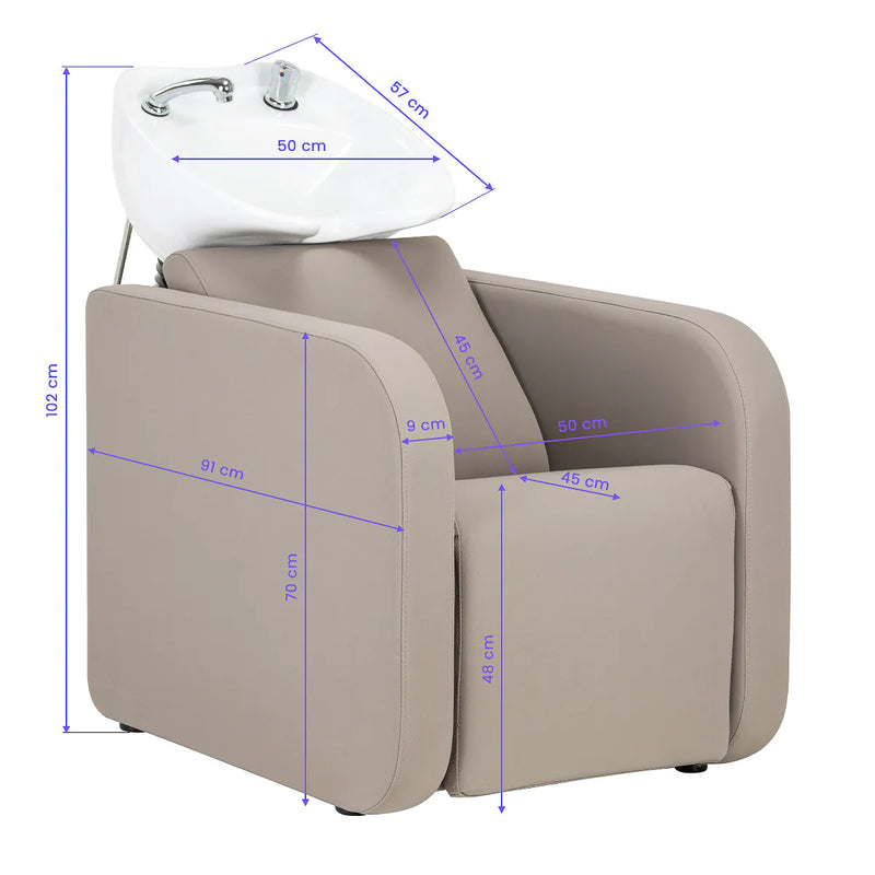 ACTIVESHOP Gabbiano Friseurwschbecke Sylvia beige