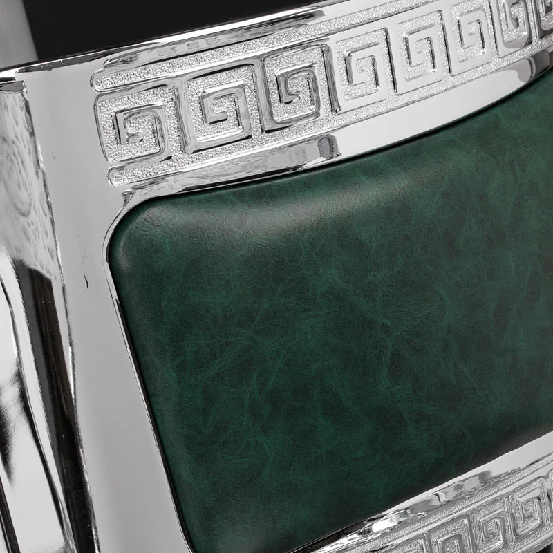 ACTIVESHOP Barberstuhl Gabbiano President Grün Chrom