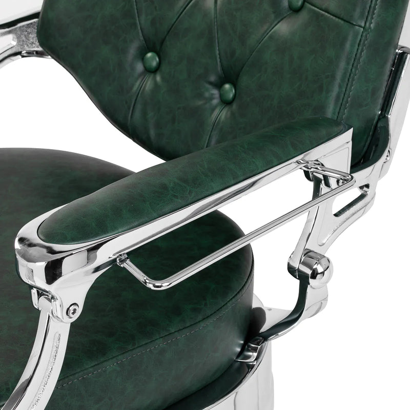 ACTIVESHOP Barberstuhl Gabbiano President Grün Chrom