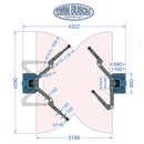 Twinbusch 2 Säulen Hebebühne 8.0 t - barrierefrei - HEAVY LINE