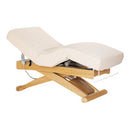 ACTIVESHOP SPA-Liege Sillon Siesta cremefarben mit hellbraunem Untergestell