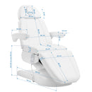 ACTIVESHOP Azzurro Lux Kosmetikliege 3m Weiß mit Heizung