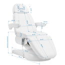 ACTIVESHOP Azzurro Lux Kosmetikliege 4m Weiß mit Wiegefunktion