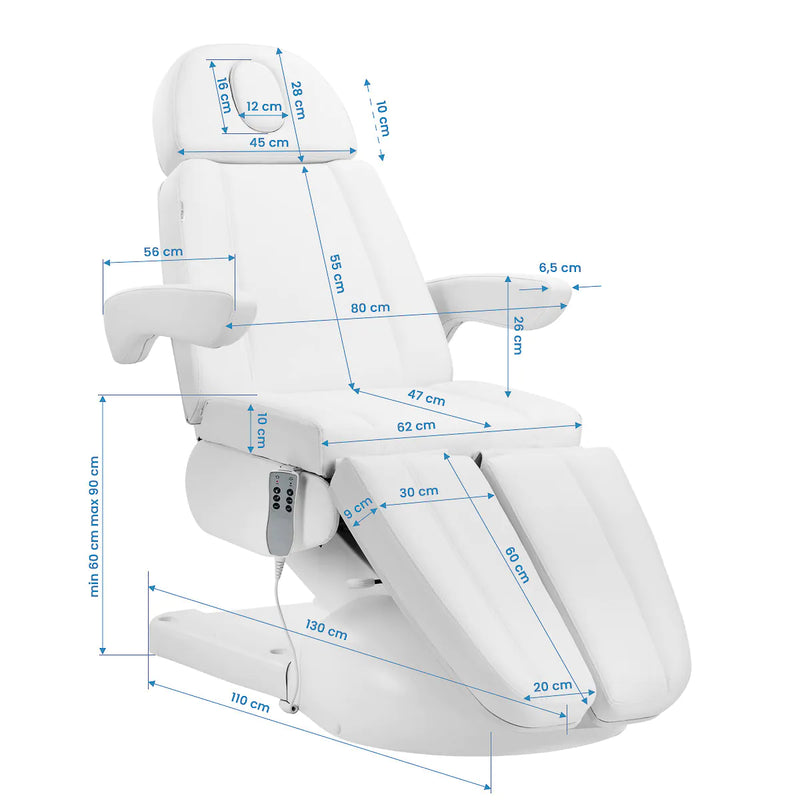 ACTIVESHOP Azzurro Lux Pedi-Kosmetikliege 3m weiß