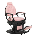 ACTIVESHOP Barberstuhl Gabbiano President rosa mit schwarzem Gestell