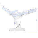 ACTIVESHOP Elektrischer Kosmetikstuhl für Podologie Kate 4 Antriebe, kaltweiß