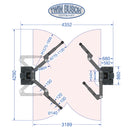 Twinbusch 2 Säulen Hebebühne 8.0 t - barrierefrei - HEAVY LINE - GREY-Line