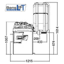 Benslift Reifenwuchtmaschine BL650W