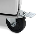 MAXIMA Gastro Kühlschrank - 700 l - 3 Einstellbare Regale (2/1 GN) - auf Rädern - Rostfreier Stahl