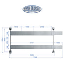Twinbusch 4 Säulen Hebebühne 6.5 t - elektromagnetisch - Feuerverzinkt