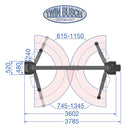 Twinbusch 2 Säulen Hebebühne 4.2 t - barrierefrei - Comfort-Line - Grey-Line