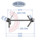 Twinbusch 2 Säulen Hebebühne 4.2 t - barrierefrei - Comfort-Line - Grey-Line