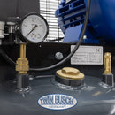 Twinbusch Druckluftkompressor stehend - 270 L - Grey