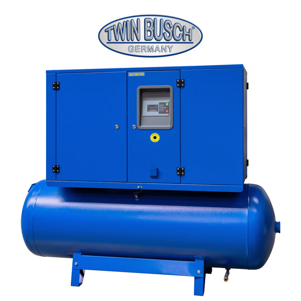 Twinbusch Schraubenkompressor liegend - 500 L - Grey
