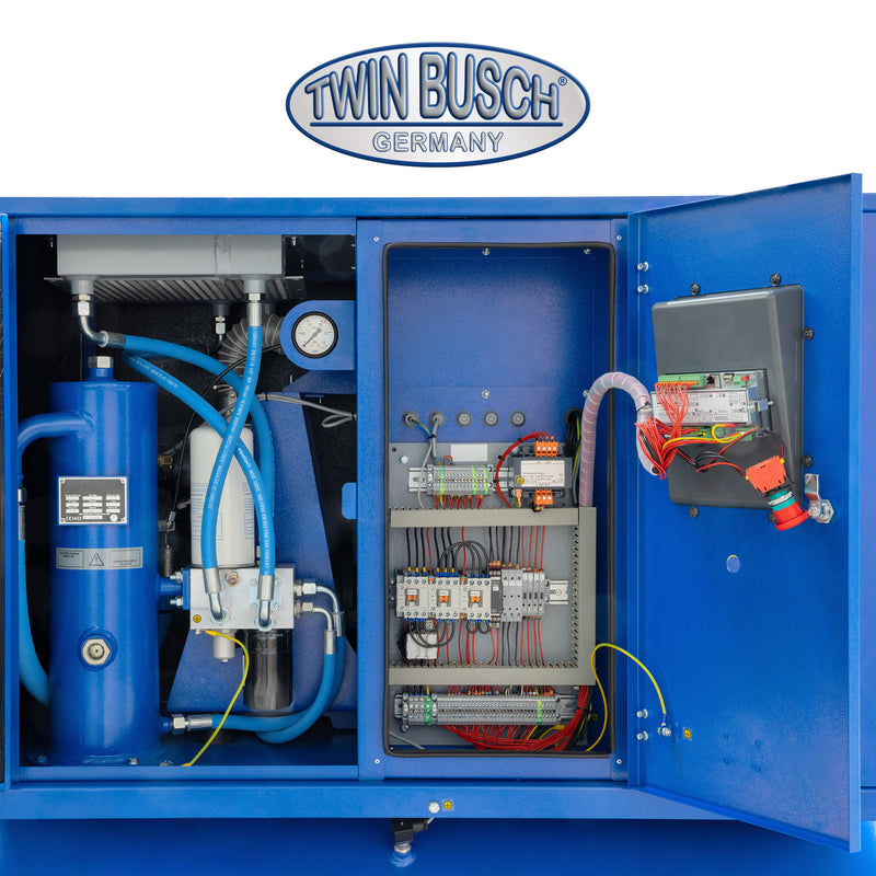 Twinbusch Schraubenkompressor liegend - 500 L - Grey
