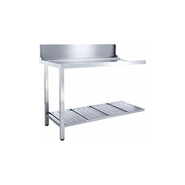 Miele T 1200-1 UL Universaltisch ohne Spülbecken zur linksseitigen Montage an die Spülmaschine.