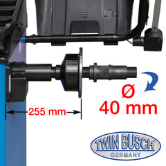 Twinbusch Reifenwuchtmaschine mit autom. pneumatischer Radspannung TWF-96 – Vorschau 8