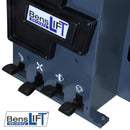 Benslift SEMI AUTOM. mit pneumatischen kippbarem Montagearm & Hilfsmontagearm – BL500T+BL500T-HELP