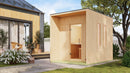 Karibu Gartensauna "Saunahaus Laguna" 5 Personen Natur ohne Ofen
