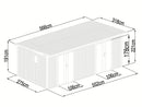StarLine Metal Shed Model Skylight 2-Room 15.18 m²