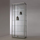 Form Department SMART.D21 – Glasvitrine hoch mit Alurahmen, abschließbar