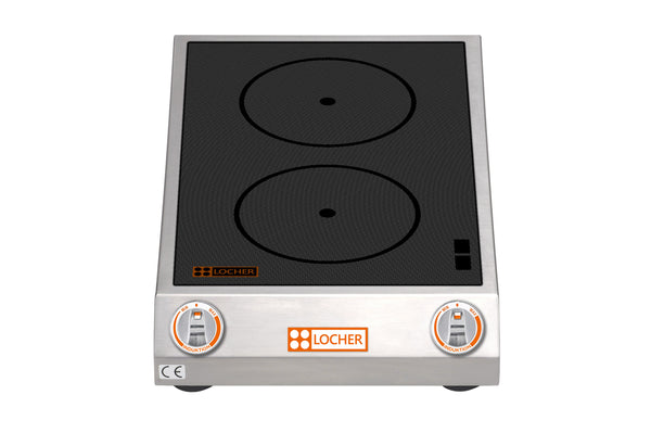 Locher Elektro-Induktionsherd
2 Kochstellen, á 3,5 kW