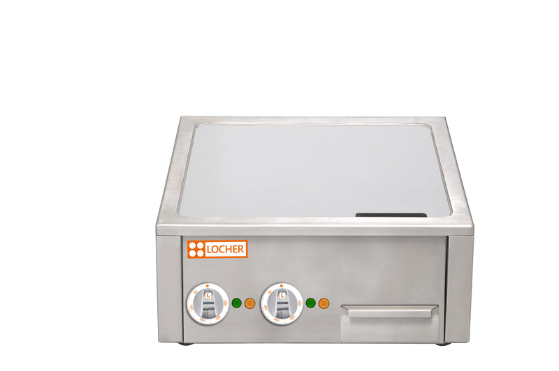 Locher Elektro-Asia ﻿Bratplatte Teppanyaki, 2 Heizzonen