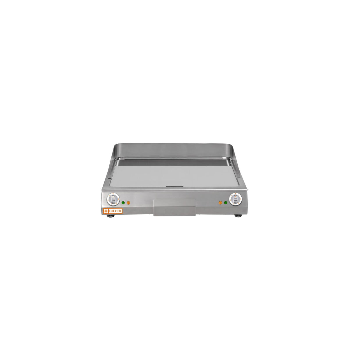 Locher Elektro-Bratplatte LGA80 hartverchromt, glatt