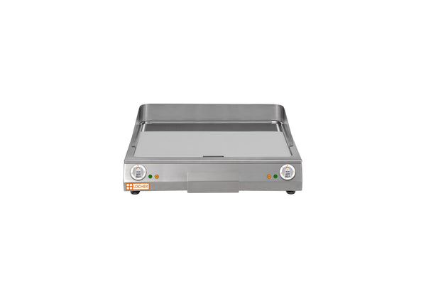 Locher Elektro-Bratplatte LGA80 hartverchromt, glatt
