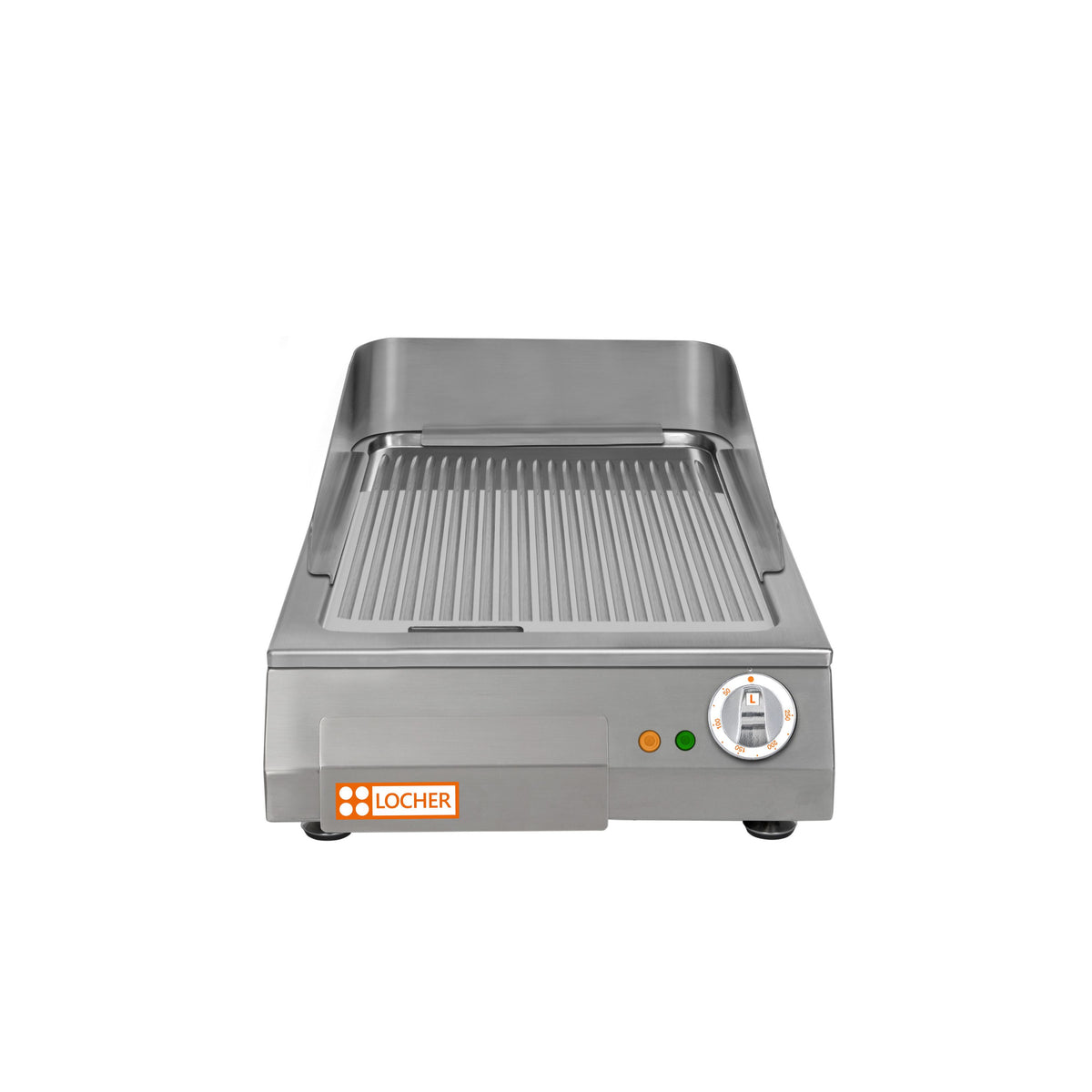 Locher electric griddle LGAR40S hard chrome plated, grooved