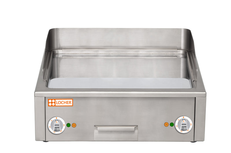 Locher Burger-Bratplatte 1000 hartverchromt, glatt