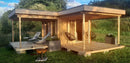 Fjordholz Flachdach Gartenhaus Modell Holda 28