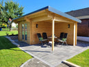 Fjordholz Gartenhaus Modell Jacob 44 A mit Seitendach