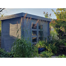 Fjordholz Flat Roof Garden Shed Model Chris 28