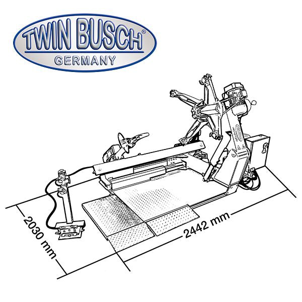 Twinbusch LKW-Reifenmontagemaschine 14" (356 mm) - 56" (1423 mm)