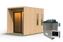 Karibu Gartensauna "Saunahaus Catalina" 3 Personen Natur 9 kW Ofen (finnisch) + Steuergerät