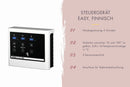 Karibu Gartensauna "Saunahaus Catalina" 3 Personen Natur 9 kW Ofen (finnisch) + Steuergerät