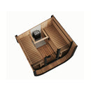 Fjordholz Fass-Sauna Modell Icon 220 Thermo mit Glasfront