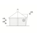 Fjordholz Sauna Kota Model Erik 9m² 1-Room