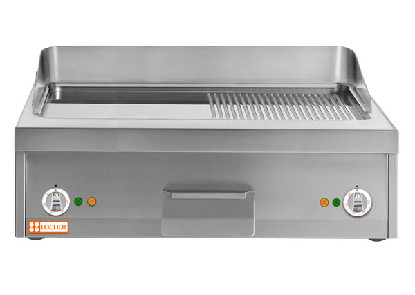 Locher Elektro-Bratplatte 800
Bratfläche hartverchromt, 1/2 gerillt