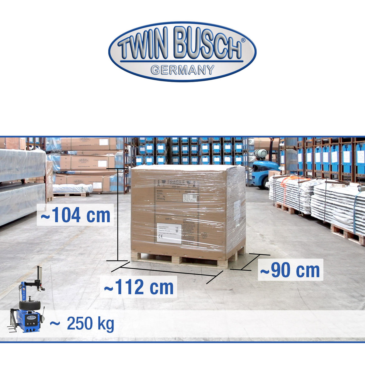 Twinbusch SEMI AUTOM. Reifenmontagemaschine