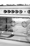 Hendi gas stove - 5 cooking zones with electric oven