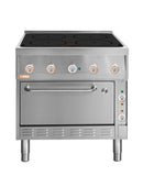 Locher ﻿Induktionsherd, 4 Kochstellen á 5 kW
mit Bratofen GN 1 1/2 mit Ober-/Unterhitze