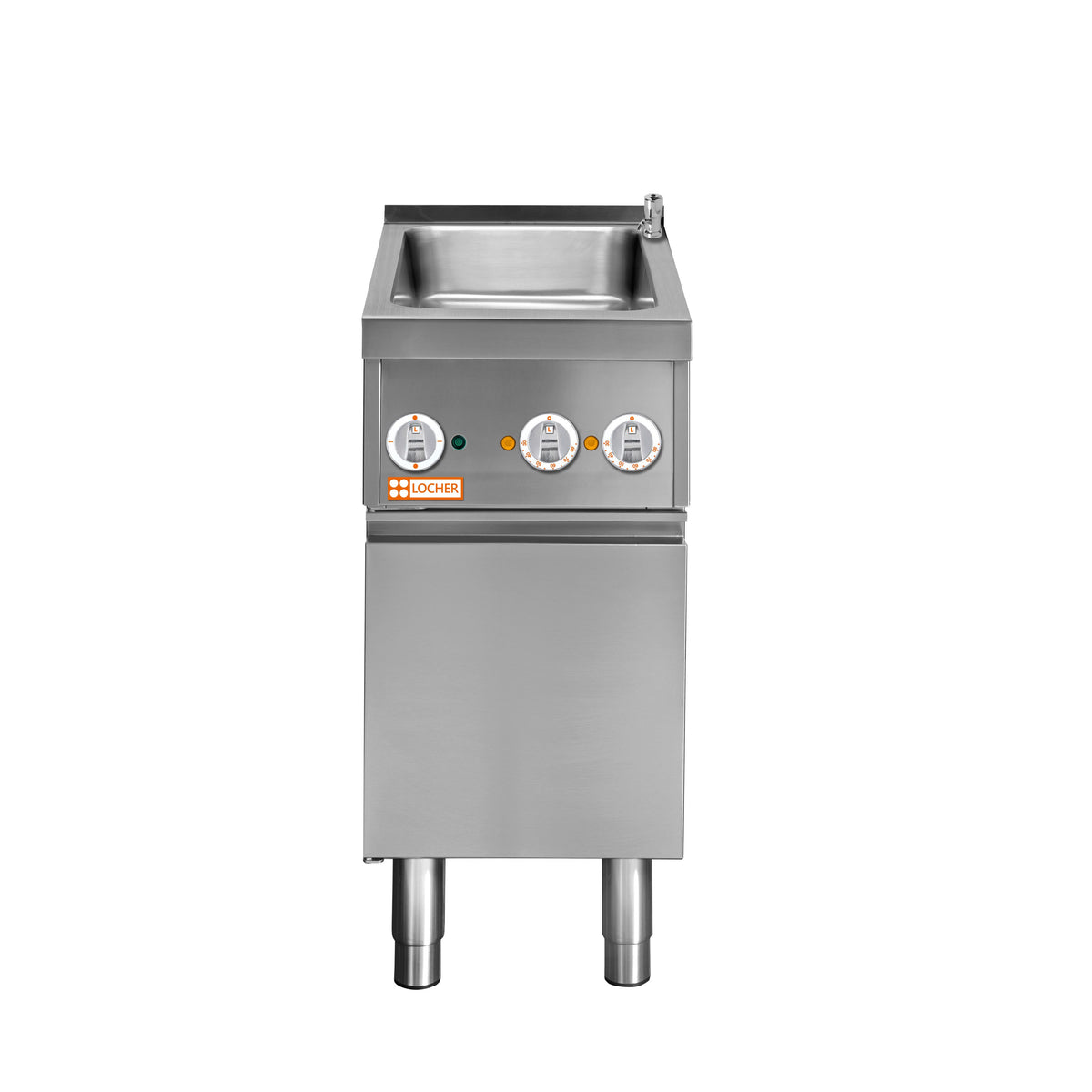 Locher Elektro-Wasserbad GN 1/1 
mit Teller-Wärmeschrank und Festanschluss