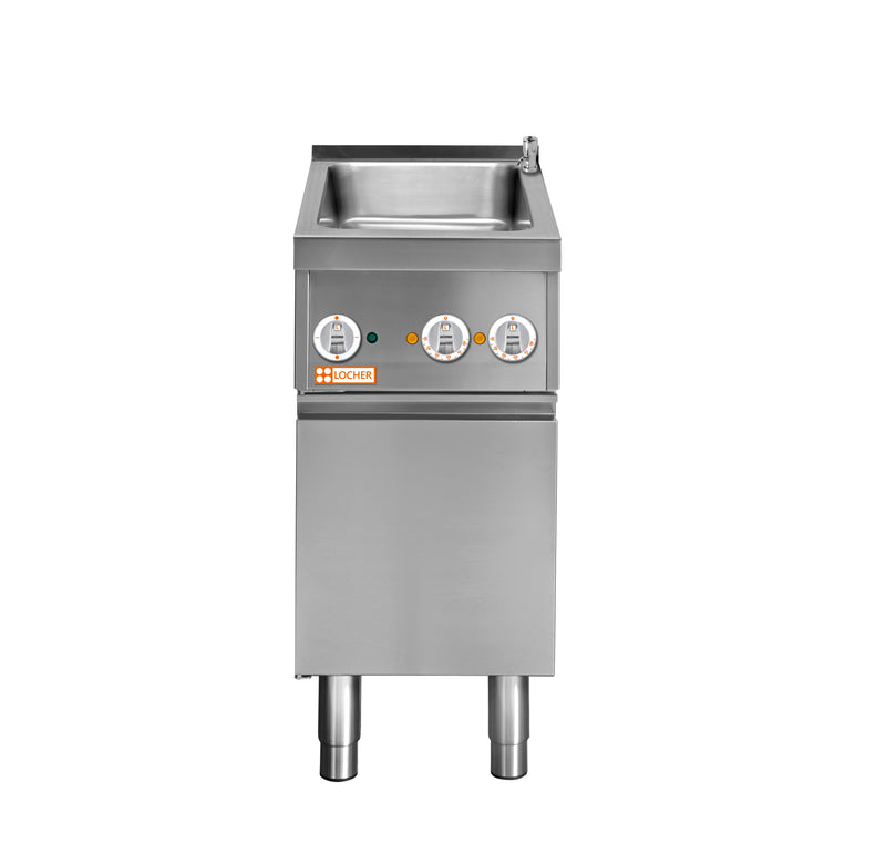 Locher Elektro-Wasserbad GN 1/1 
mit Teller-Wärmeschrank und Festanschluss