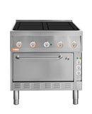 Locher ﻿Induktionsherd, 4 Kochstellen á 5 kW
mit Brat- und Backofen GN 1 1/2 mit Umluft