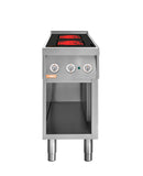 Locher Elektroherd, 2 Kochstellen á 4 kW, 
Strahlheizkörper mit ﻿elektronischer Topferkennung