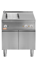 Locher Elektro-Wasserbad GN 1/1 links 
mit Teller-Wärmeschrank und Festanschluss